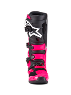 Alpinestars Tech 7 Boots in Diva Pink offset with black and a white logo