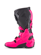 Alpinestars Tech 7 Boots in Diva Pink offset with black and a white logo