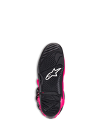 Alpinestars Tech 7 Boots in Diva Pink offset with black and a white logo