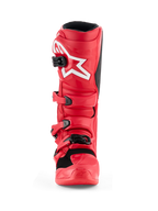 Alpinestars MX Tech 7 Boots in Red with a White Logo from the front