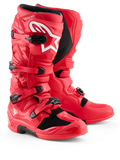 Alpinestars MX Tech 7 Boots in Red with a White Logo