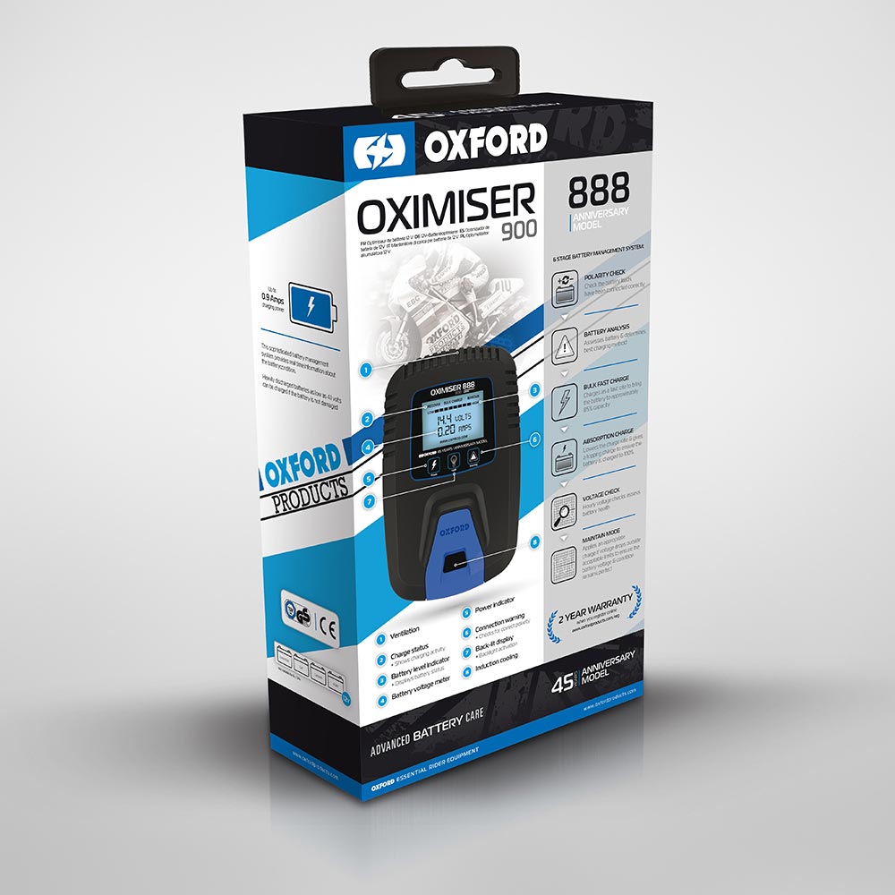 Oxford Battery Charger - Oximiser 900 (888 Anniversary Edition UK)