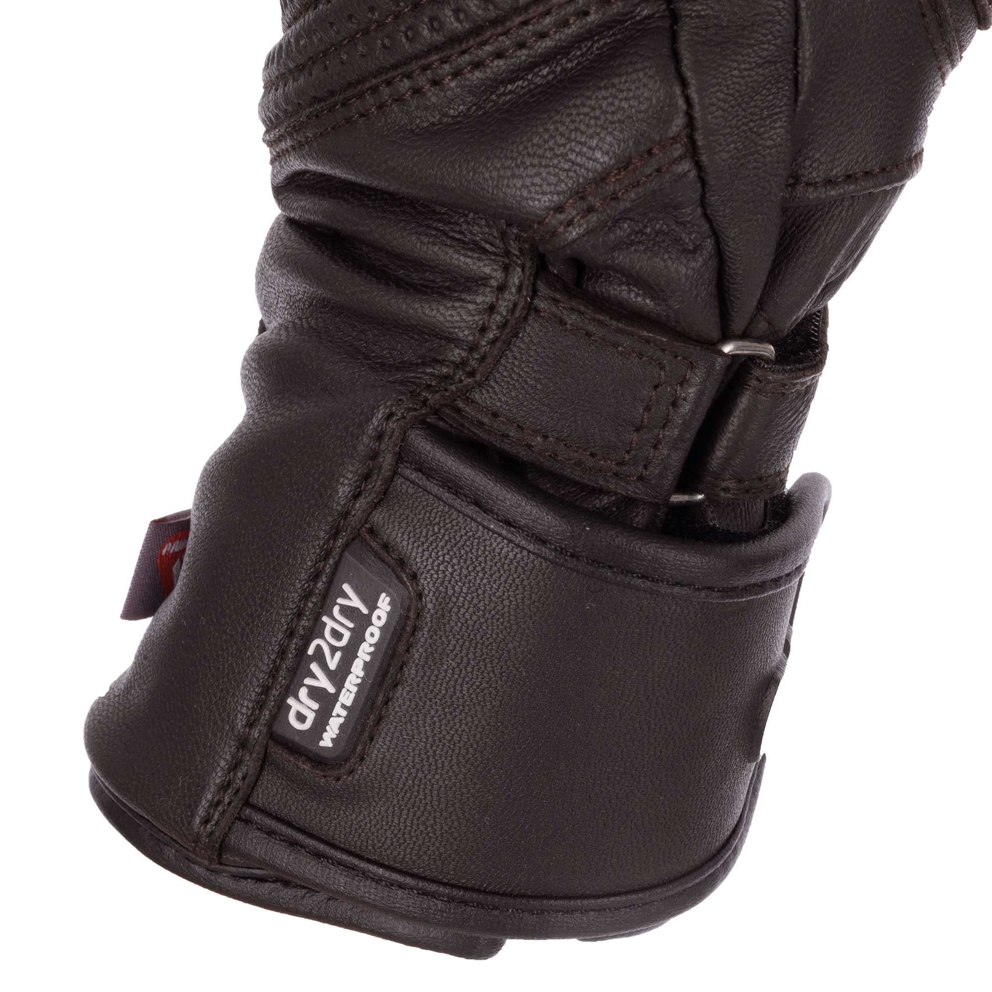 Oxford Women's Hamilton Primaloft Motorcycle Gloves (Brown)