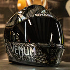 Shark D-Skwal 3 VENUM Helmet (Black/Chrome/Anthracite)