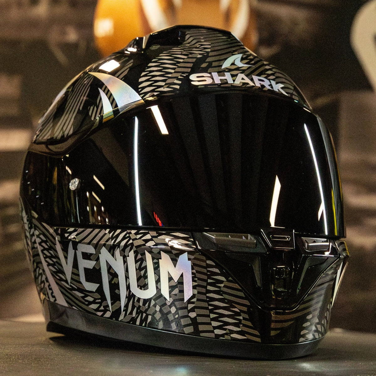 Shark D-Skwal 3 VENUM Helmet (Black/Chrome/Anthracite)