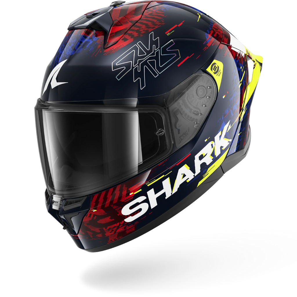 Shark Skwal Cup Speed-Vib Helmet (Blue/Red/Yellow)
