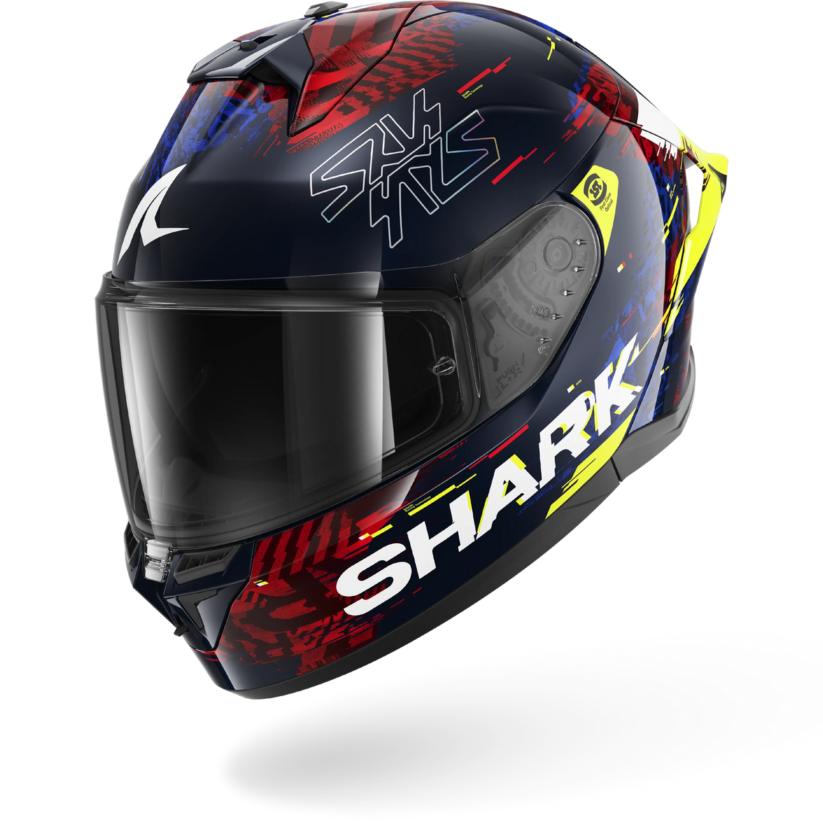 Shark Skwal Cup Speed-Vib Helmet (Blue/Red/Yellow)