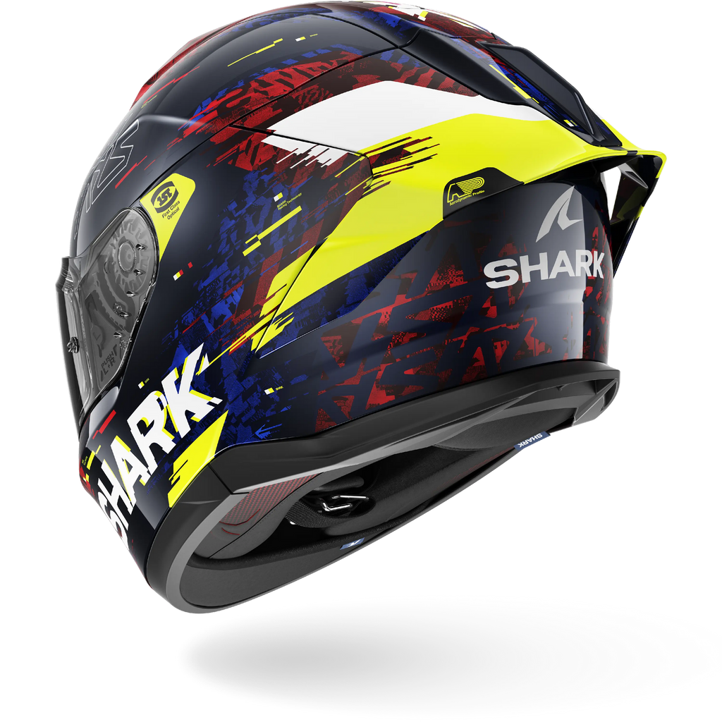 Shark Skwal Cup Speed-Vib Helmet (Blue/Red/Yellow)