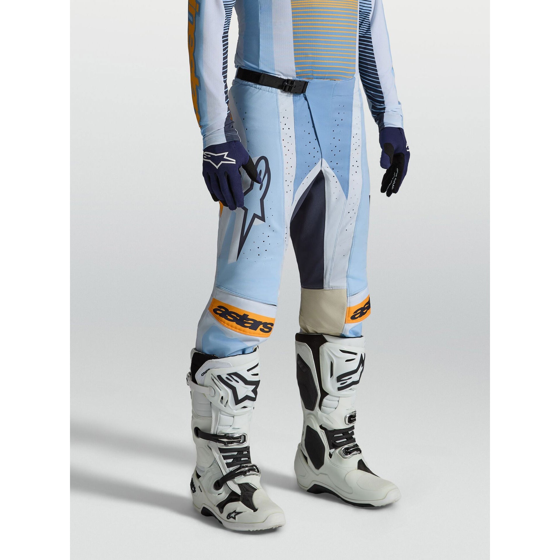 Alpinestars Techstar MAVEN MX Pants (Dust Blue/Tangerine/Black)