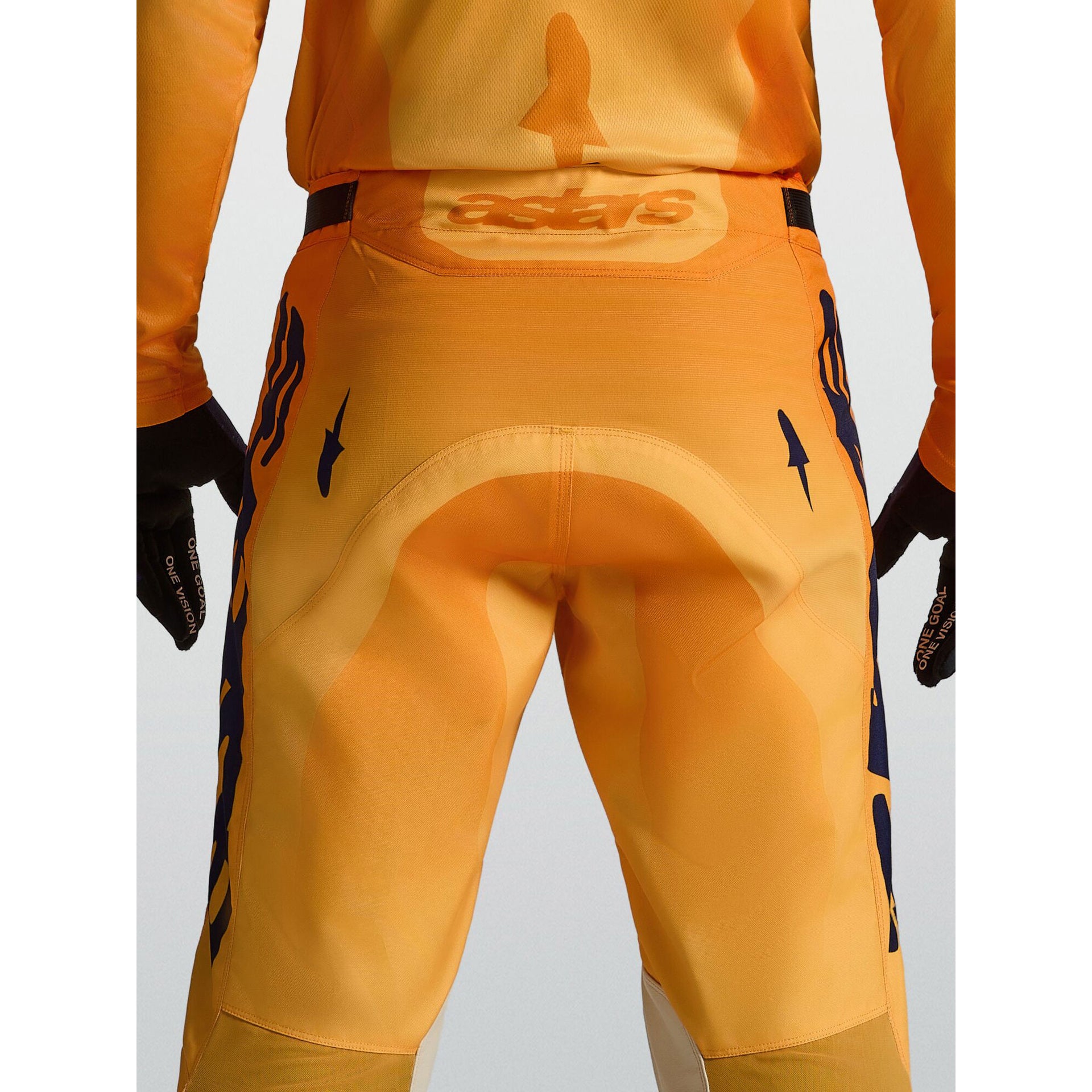 Alpinestars Racer AMBER MX Pants (Orange/Gold/Deep Blue)