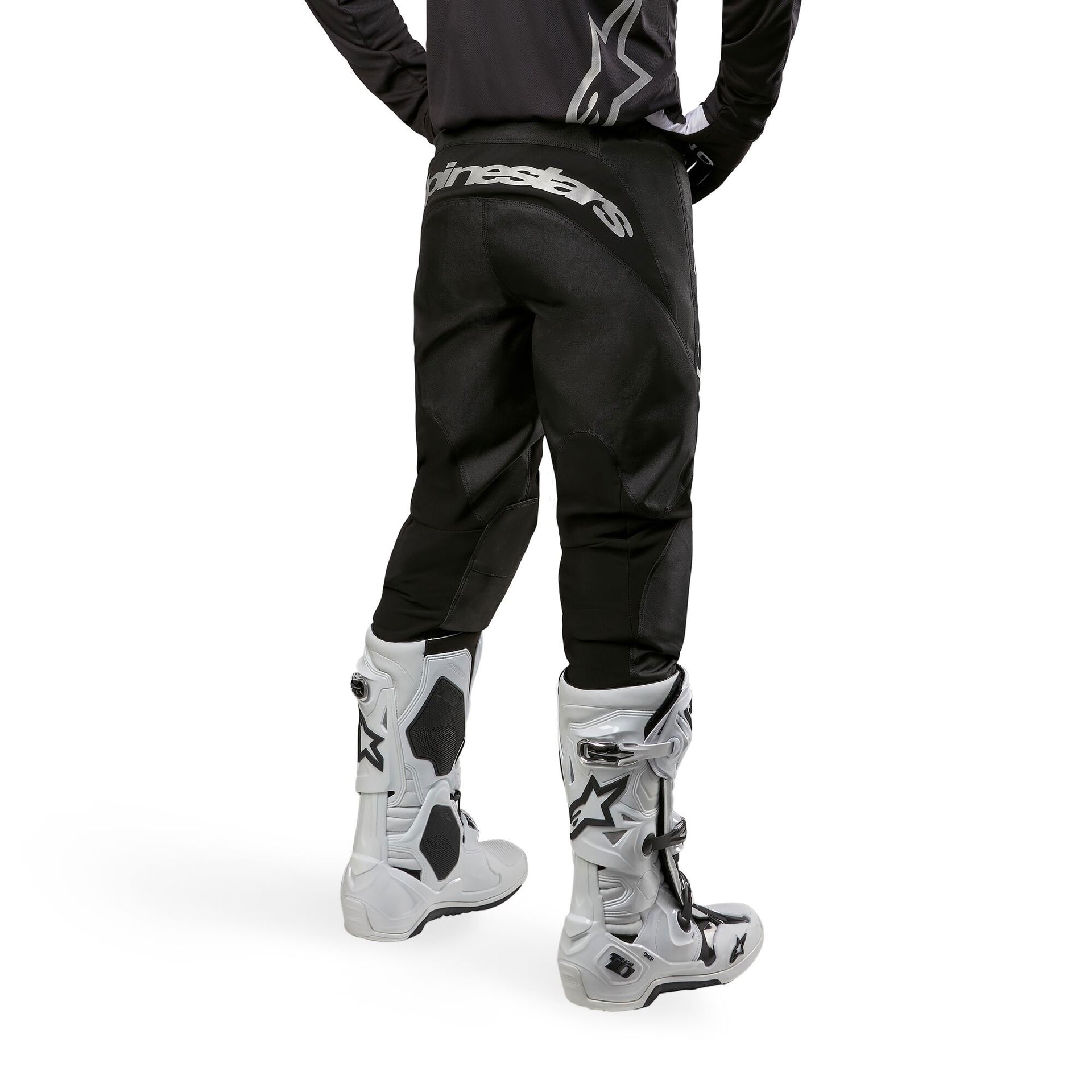 Alpinestars Fluid Graphite MX Pants (Black/Silver)