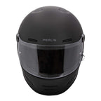 Merlin Revival Full Face Urban Motorcycle Helmet (Matt Black)