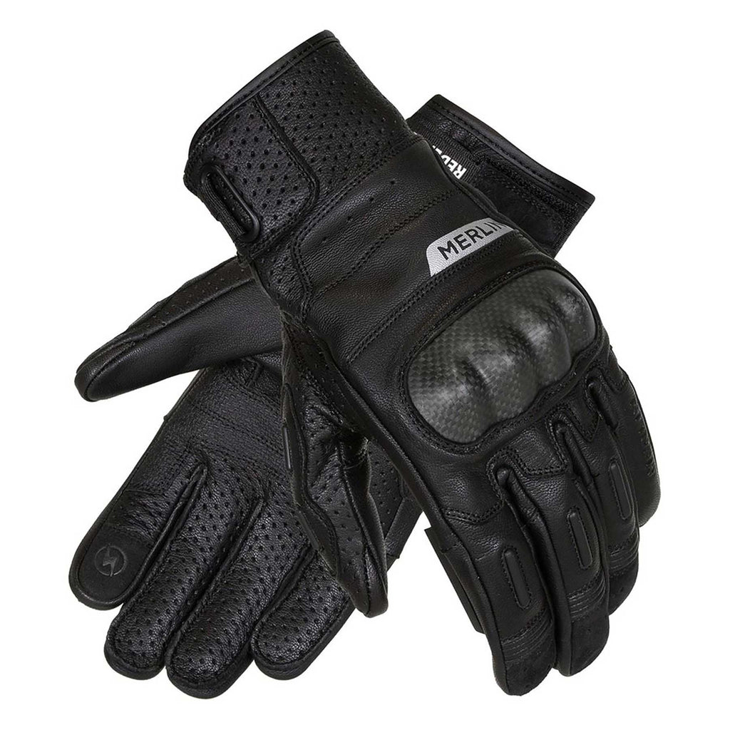 Merlin Overland Air D3O Leather Gloves (Black)