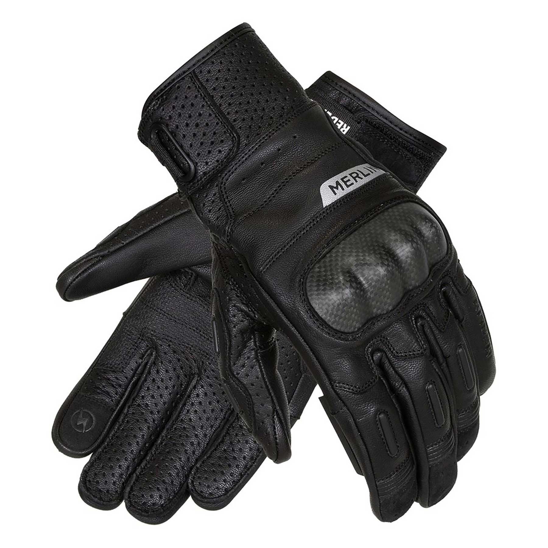 Merlin Overland Air D3O Leather Gloves (Black)