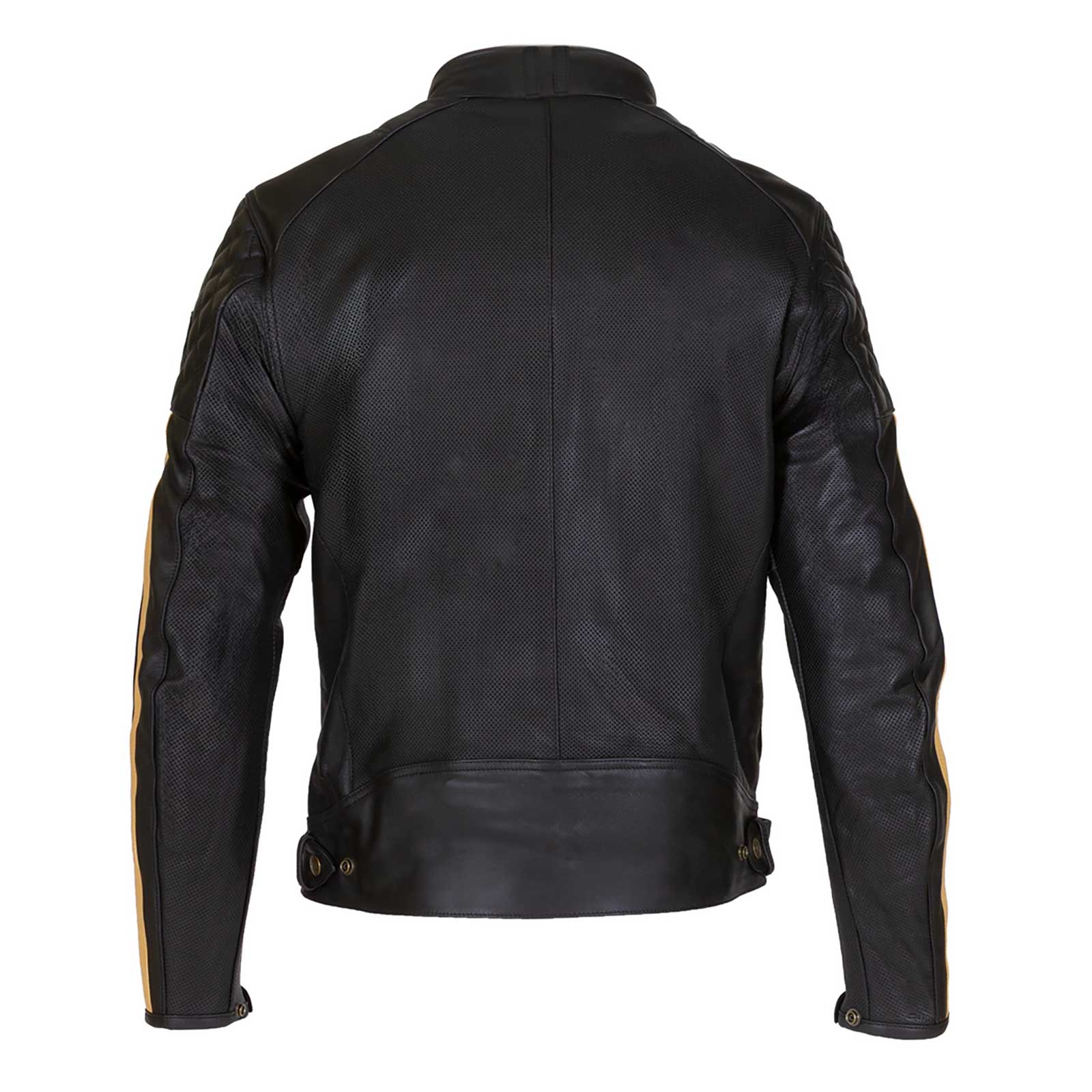 Merlin Icon D3O Motorcycle Leather Jacket AAA (Black/Gold)