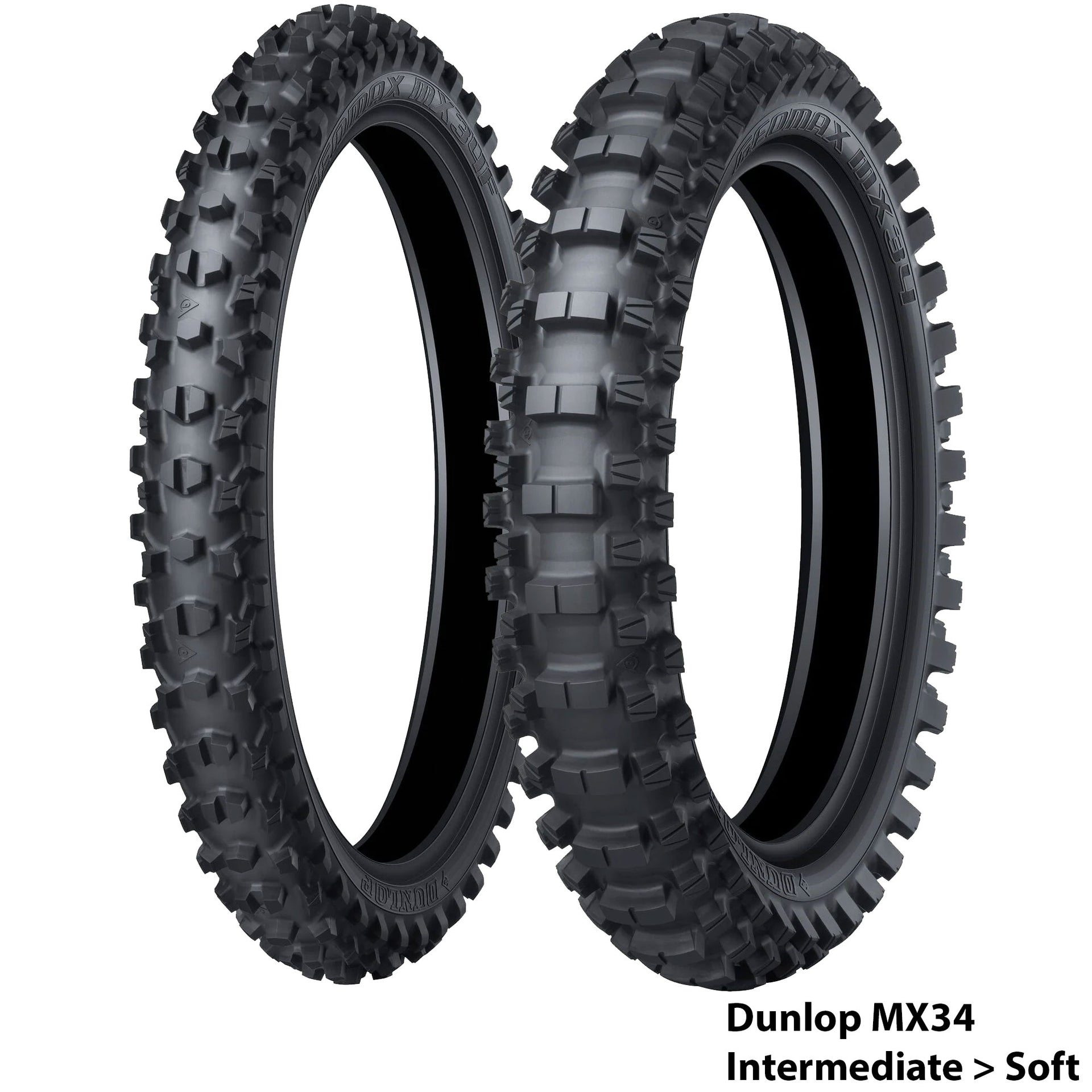 Dunlop Motocross Tyre - GeoMax MX34 (Medium>Soft)