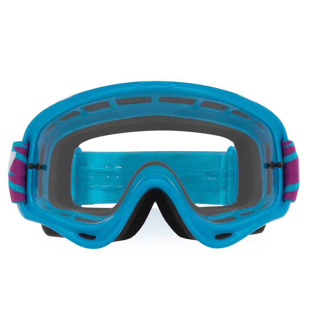 Oakley O-Frame BLUE BOLTS Goggles (Blue/Purple) Clear Lens