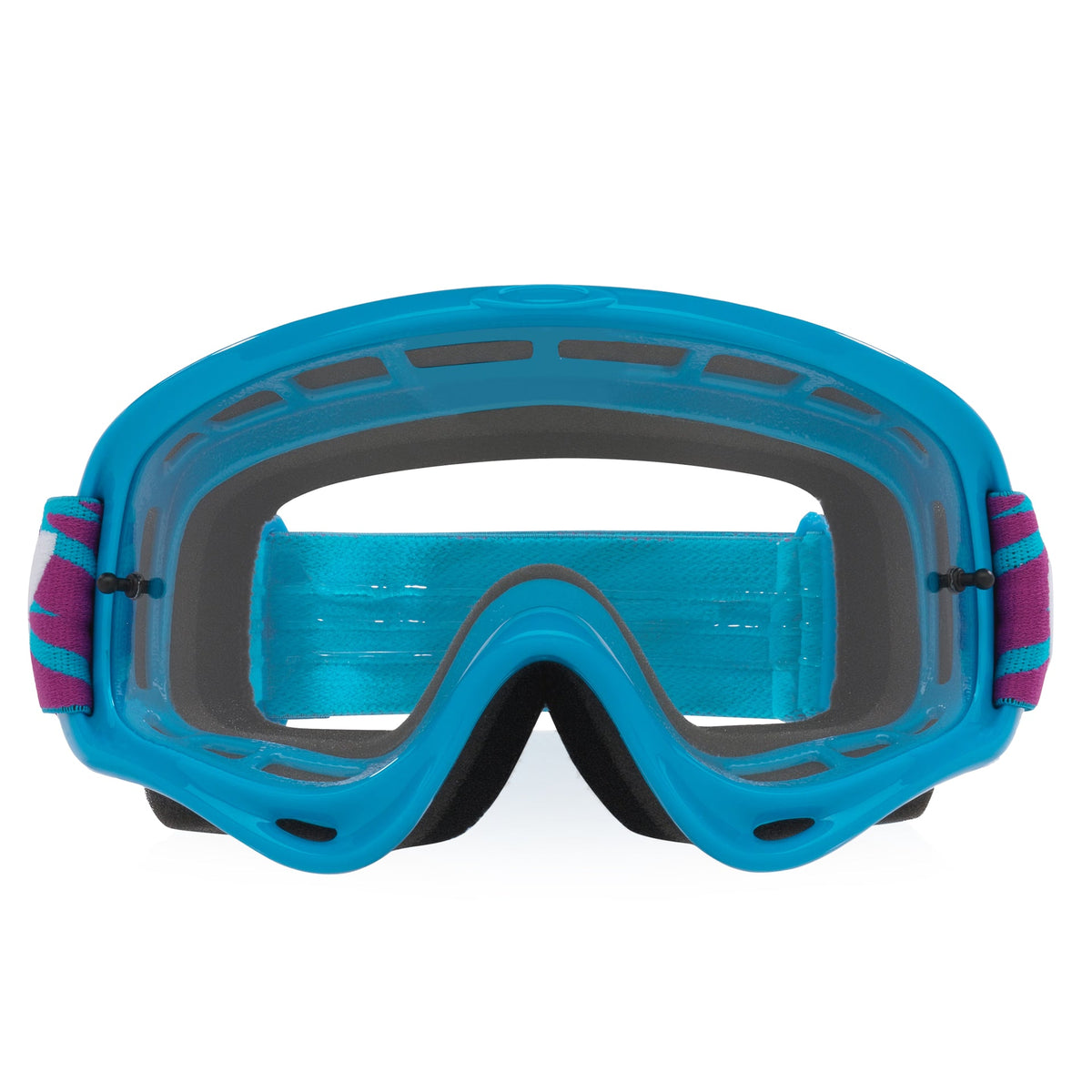 Oakley O-Frame BLUE BOLTS Goggles (Blue/Purple) Clear Lens