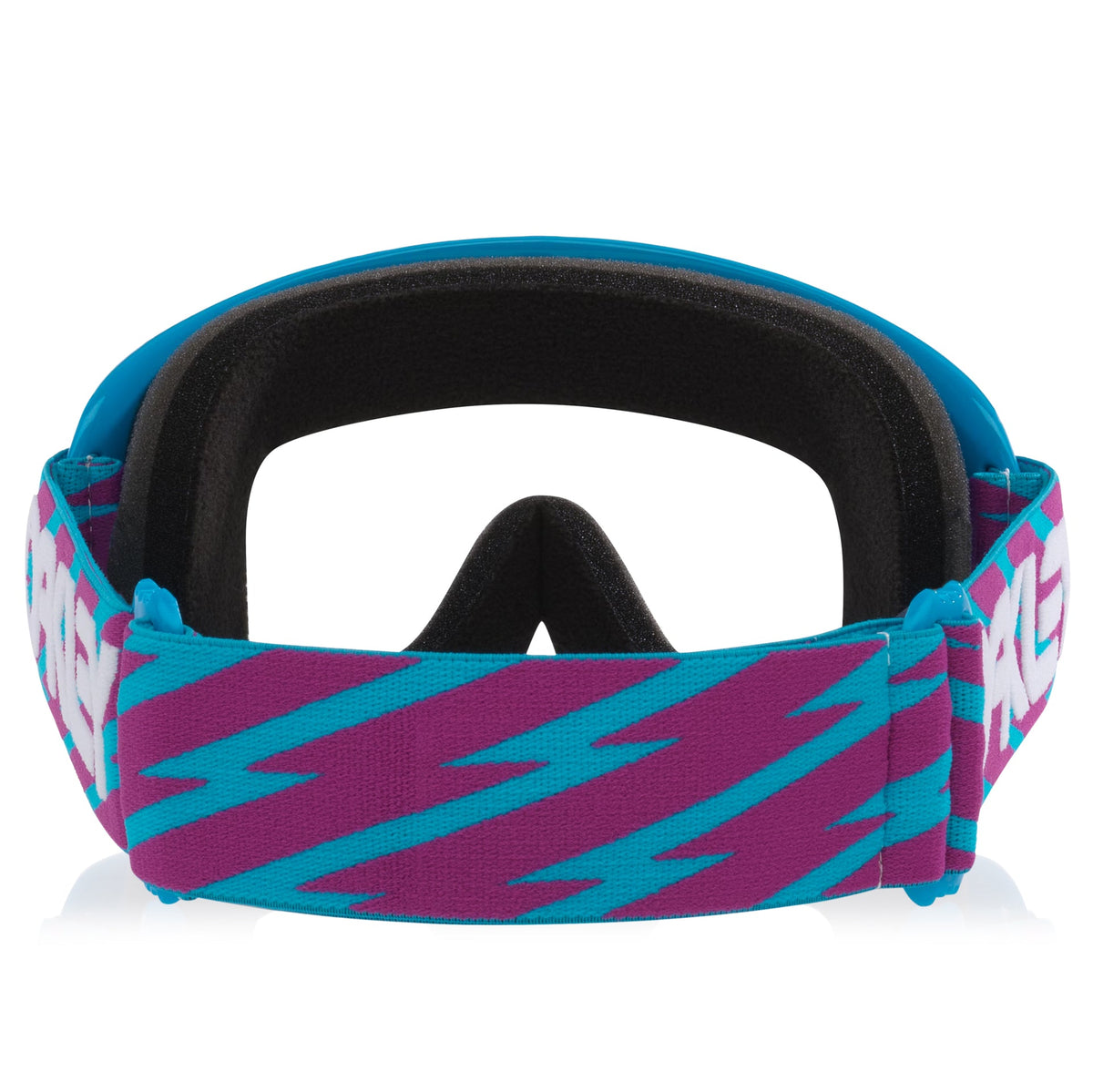 Oakley O-Frame BLUE BOLTS Goggles (Blue/Purple) Clear Lens