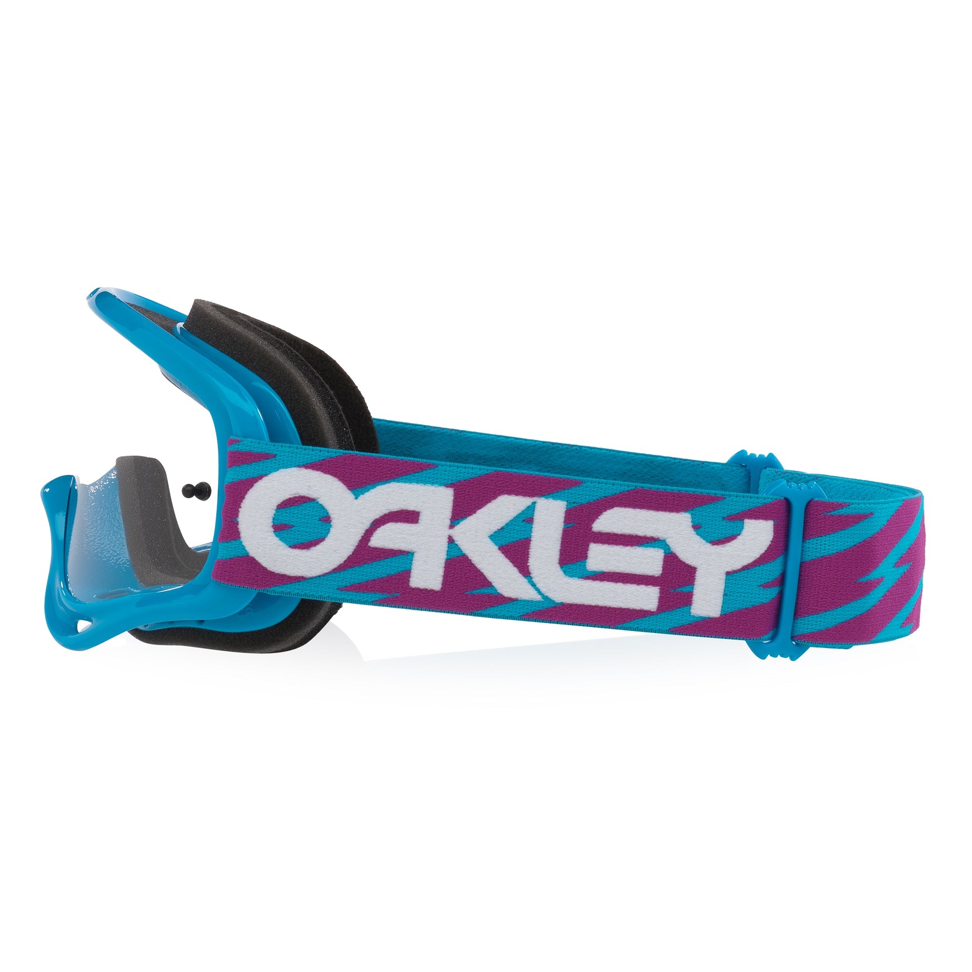Oakley O-Frame BLUE BOLTS Goggles (Blue/Purple) Clear Lens
