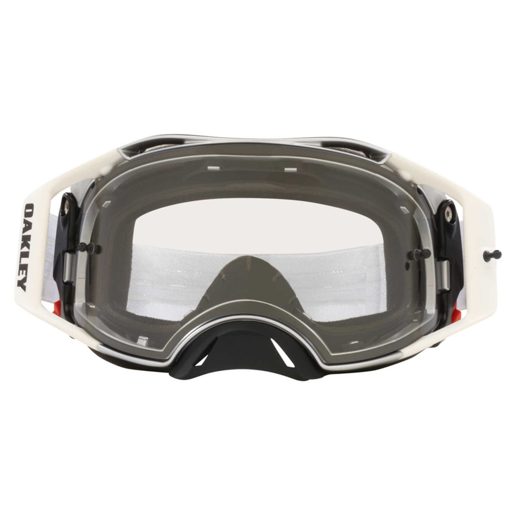 Oakley Airbrake Goggles - TUFF BLOCKS (White) Clear Len