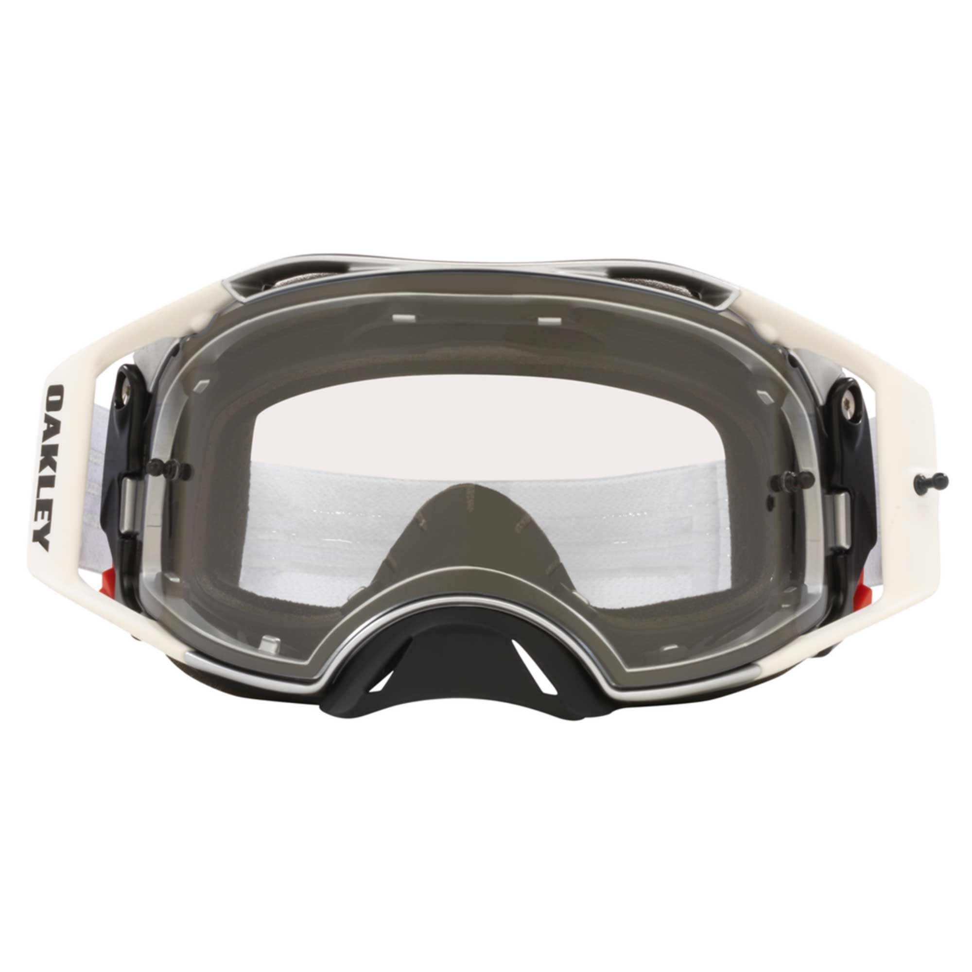 Oakley Airbrake Goggles - TUFF BLOCKS (White) Clear Len