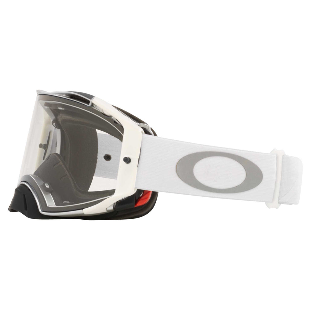 Oakley Airbrake Goggles - TUFF BLOCKS (White) Clear Len