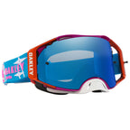 Oakley Airbrake Goggles - TLD Speed Stars (Blue/Blue/Red/Pink) PRIZM Black Ice Iridium Lens *NO BOX*