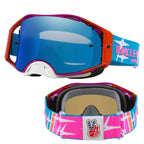 Oakley Airbrake Goggles - TLD Speed Stars (Blue/Blue/Red/Pink) PRIZM Black Ice Iridium Lens *NO BOX*