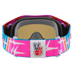 Oakley Airbrake Goggles - TLD Speed Stars (Blue/Blue/Red/Pink) PRIZM Black Ice Iridium Lens *NO BOX*