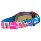 Oakley Airbrake Goggles - TLD Speed Stars (Blue/Blue/Red/Pink) PRIZM Black Ice Iridium Lens *NO BOX*