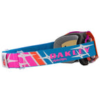 Oakley Airbrake Goggles - TLD Speed Stars (Blue/Blue/Red/Pink) PRIZM Black Ice Iridium Lens *NO BOX*