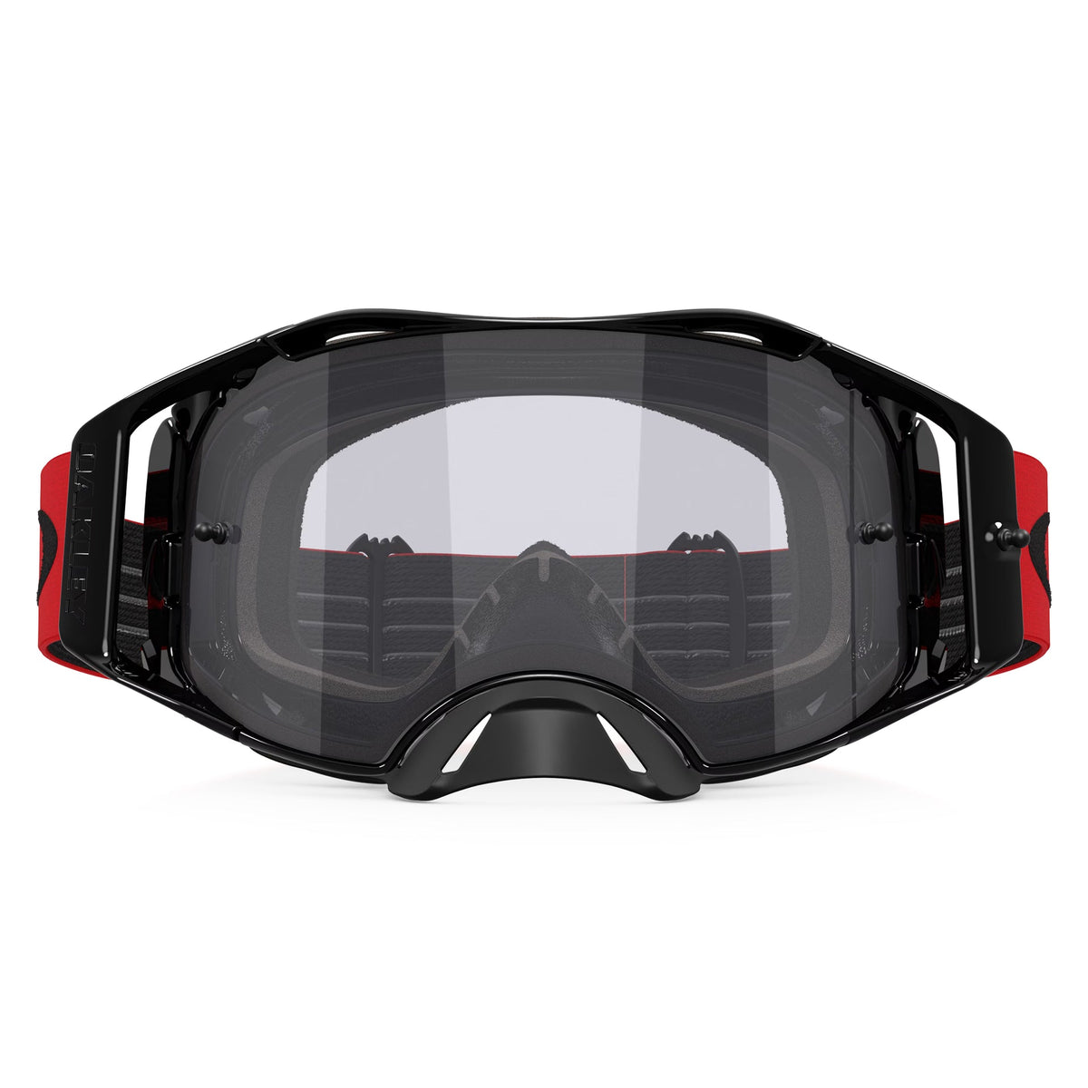 Oakley Airbrake LITE Goggles (Black/Red) Light Smoke Lens