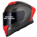 VCAN H162 X-Zero Motorcycle Helmet (Black/Red)