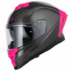 VCAN H162 X-Zero Motorcycle Helmet (Black/Pink)