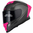 VCAN H162 X-Zero Motorcycle Helmet (Black/Pink)