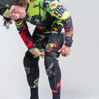 EVS MX | Enduro Knee Guards - SLAYCO96 (Red/Yellow/Green)