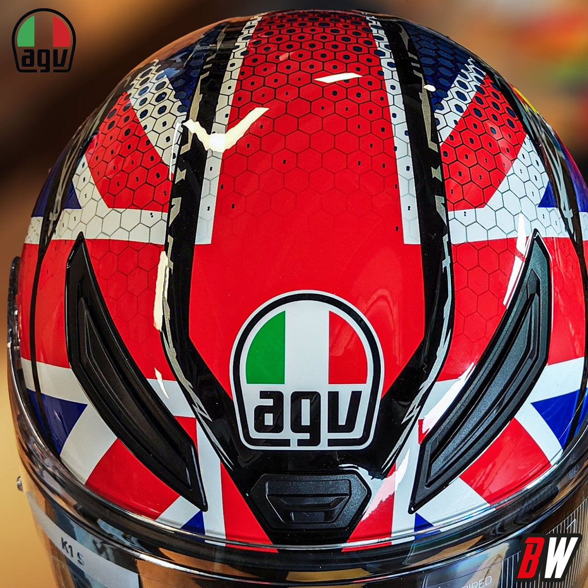 AGV K1-S Union Jack Motorcycle Full Face Helmet (UK Flag)