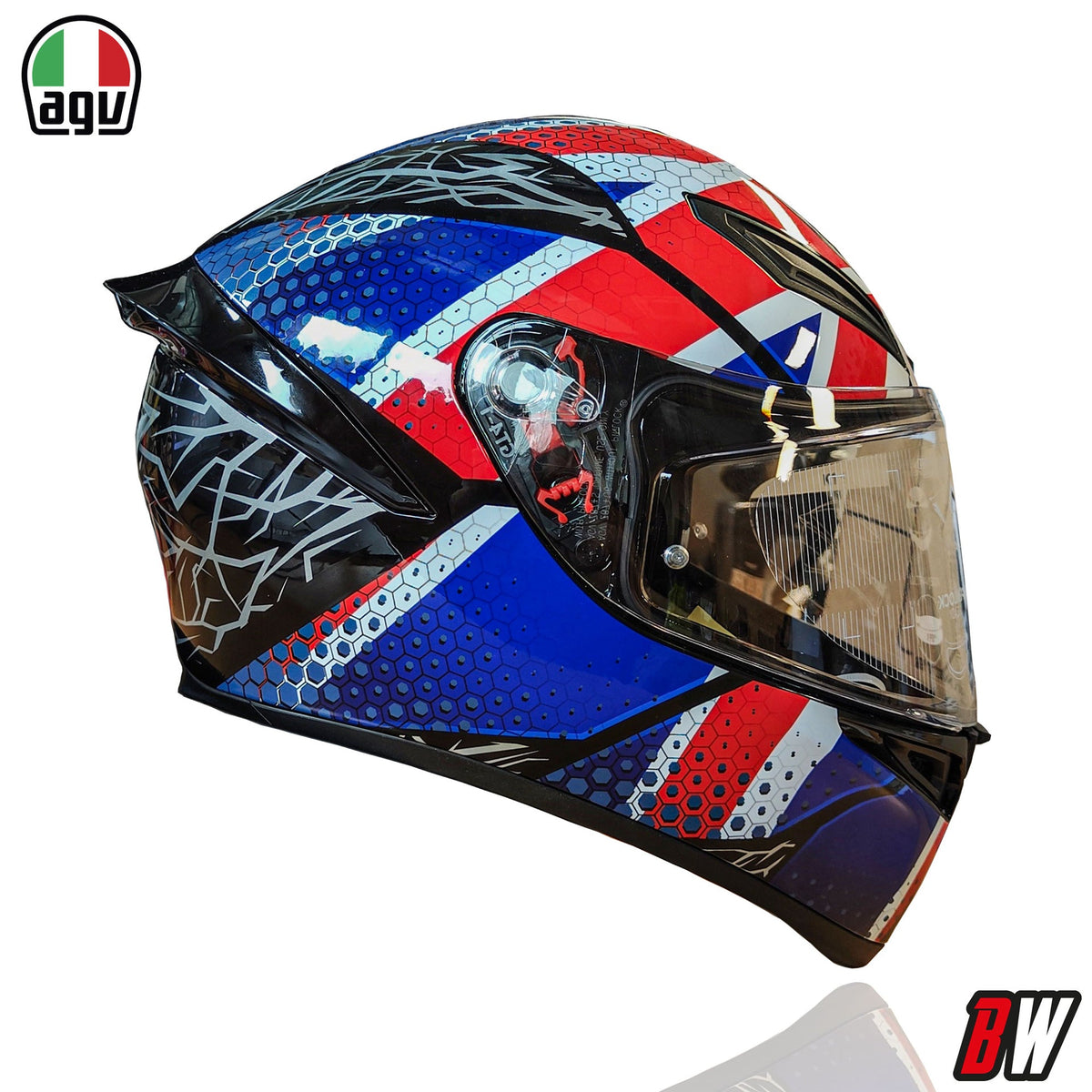 AGV K1-S Union Jack Motorcycle Full Face Helmet (UK Flag)