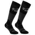 Alpinestars AT 8 MERINO Motorcycle Riding Socks (Tar Grey/Black)