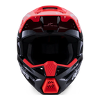 Alpinestars S-M3 RADIUM MX Helmet (Black/Red Fluo/White)