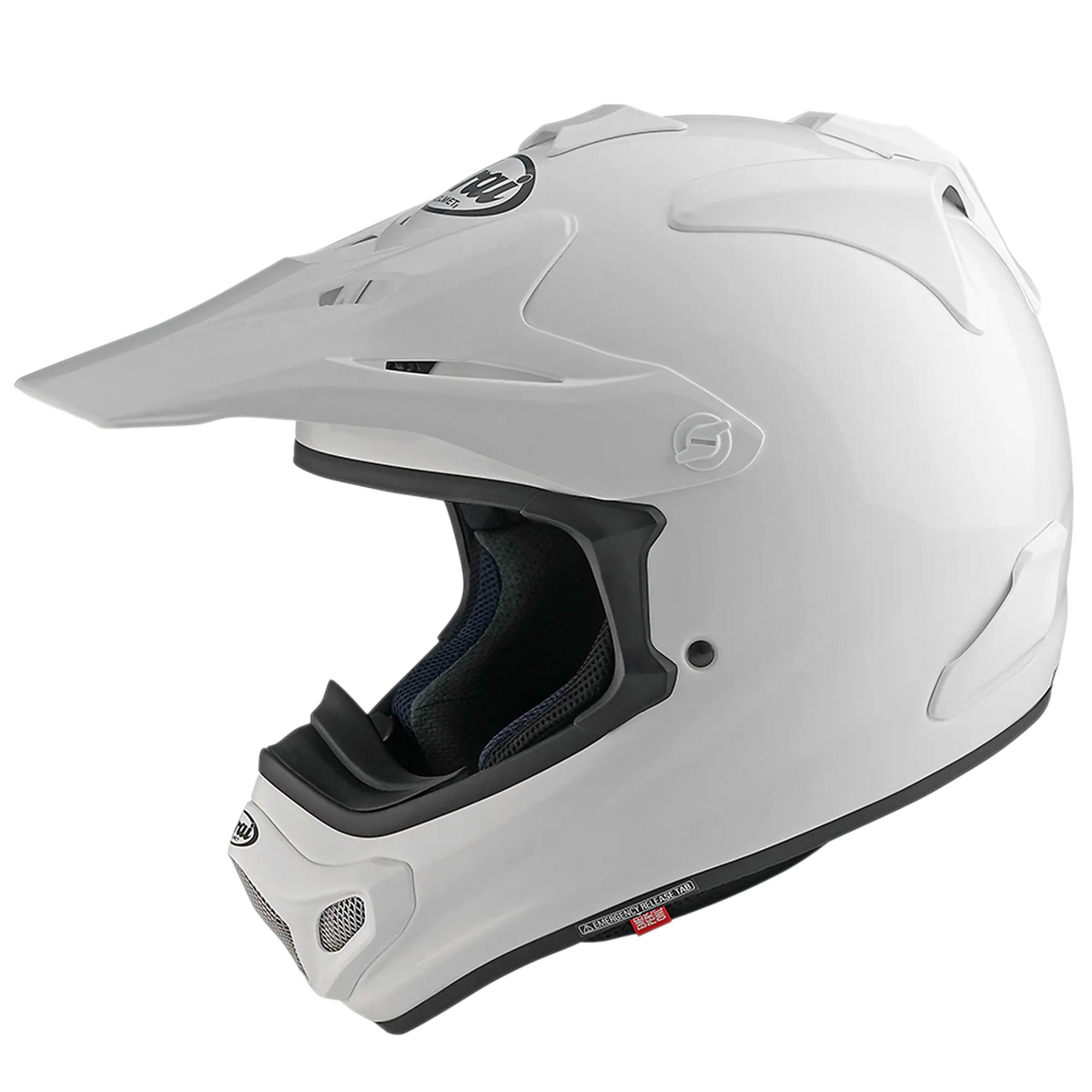 Arai MX-V Evo FIM02 PLAIN Motocross | Enduro Helmet (Gloss White)