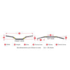 Pro Taper (Handlebar) CONTOUR - WOODS HIGH