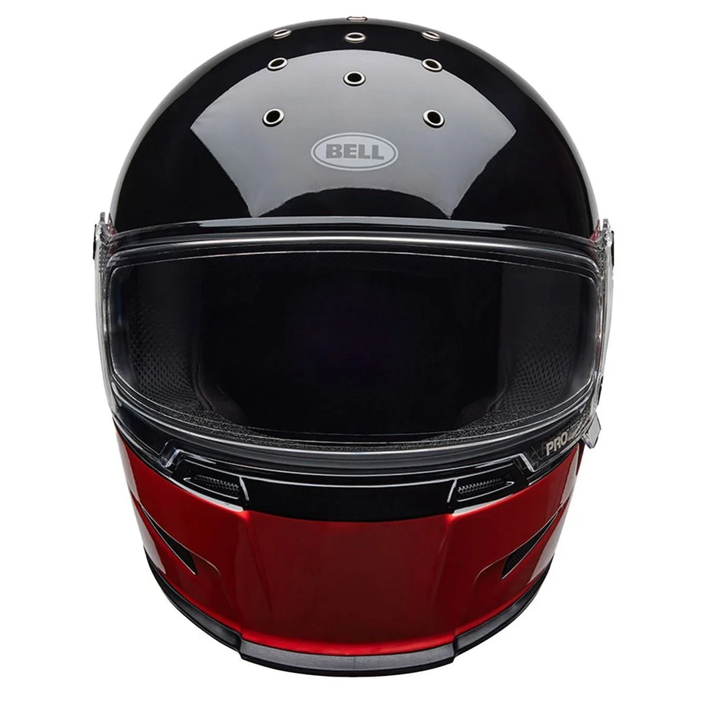 BELL ELIMINATOR MENACE Motorcycle Helmet (Red/Black)