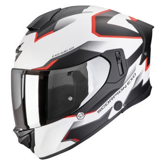Scorpion EXO 530 Clip Motorcycle Helmet (Matte White/Black/Red)