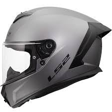 LS2 Motorcycle Road Helmet - FF820 Rapid 3 Solid (Matt Titanium)