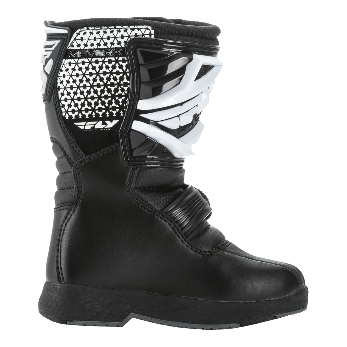 FLY Racing Kids Maverik MX ATV Boots (Black)