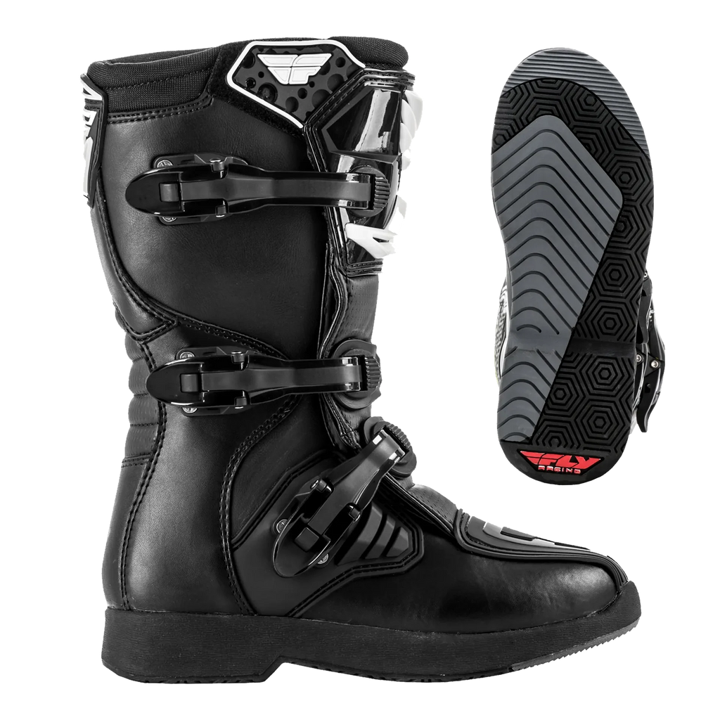 FLY Racing Youth Maverik MX Boots (Black)