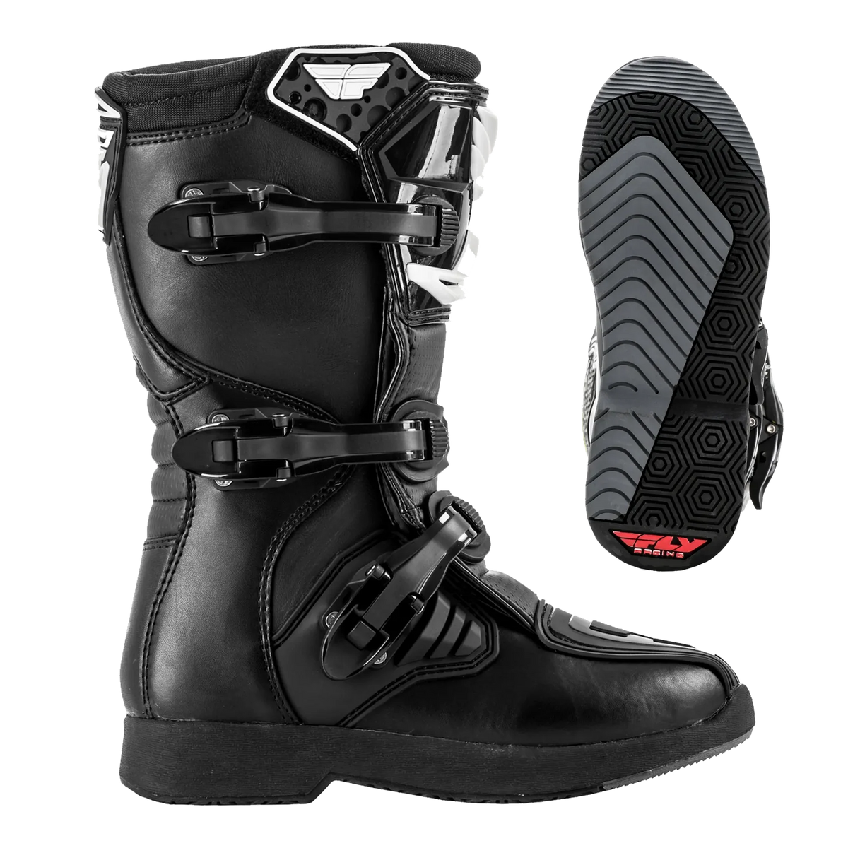 FLY Racing Youth Maverik MX Boots (Black)