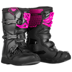 FLY Racing Youth Maverik MX Boots (Black/Pink)